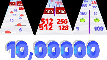 🛟 Rescue push 🆚 Number master run shooting - 2048 gameplay New Update part 10