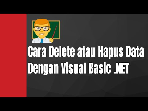 VB .NET - Cara Hapus atau Delete Data Dengan Visual Basic .NET