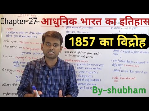 Modern history of India- 1857 का विद्रोह | The revolt of 1857