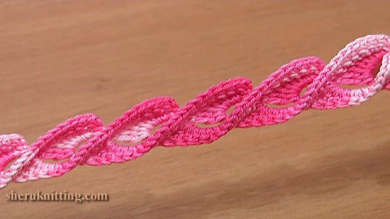 Crochet Braid Ribbon/ 3D CROCHET PATTERN