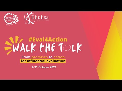 Eval4Action Walk The Talk with Khulisa&rsquo;s Evaluator Leticia Taimo