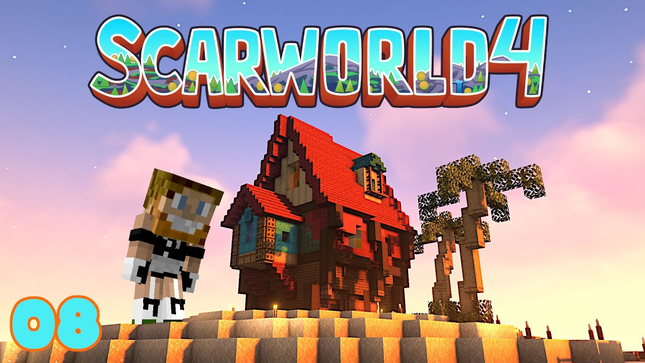 I built a Pirate house on my adventure island in Scarworld. Minecraft 1.19 let's play.
