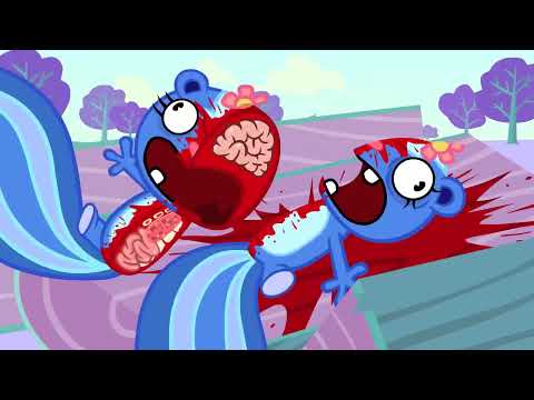 Happy Tree Friends but it's just the deaths