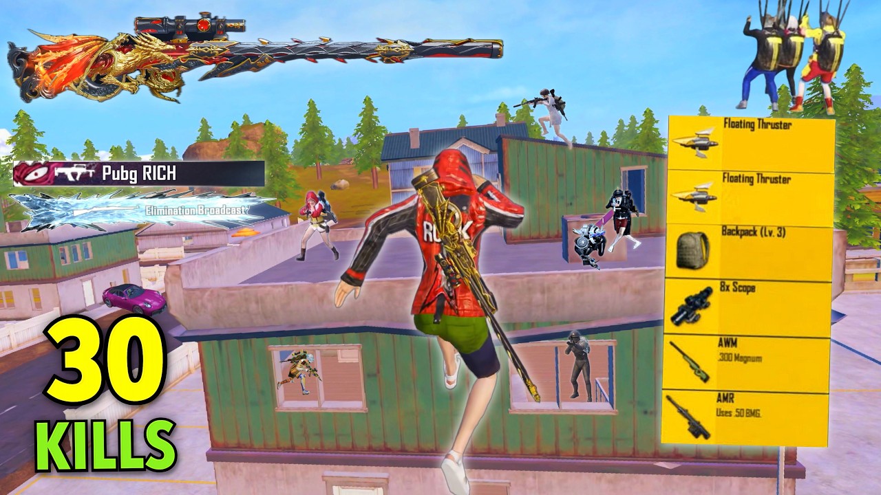 30 SOLO KILLS! 😍 FASTEST SQUAD WIPE GAMEPLAY with AWM 🔥 PUBG MOBILE ...