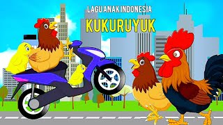 Lagu Anak Ayam Kukuruyuk Tamasya ke Kota | Kartun Animasi Ayam Ayam lucu