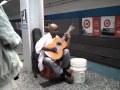 Incredible guy playing guitar