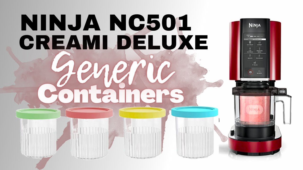 Ninja Creami Deluxe NC501 Generic Container Review with Lite Ice