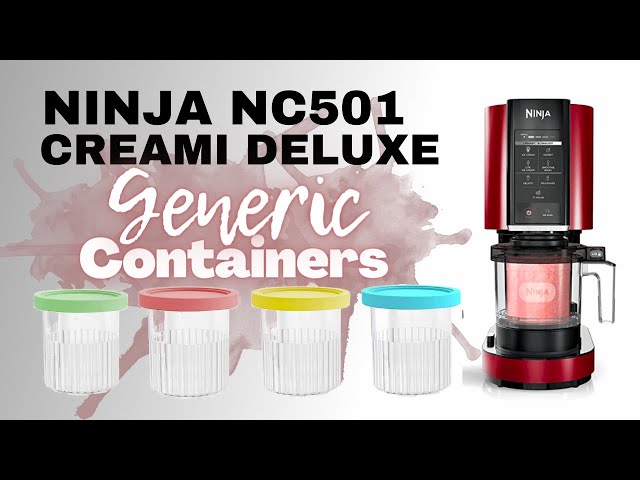 Ninja Creami Deluxe NC501 Generic Container Review with Lite Ice Cream Demo  