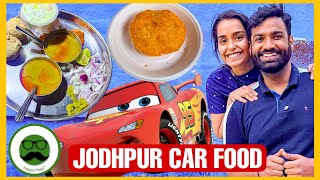 24 Hour Eating Jodhpur Street Food in Car | Veggie Paaji