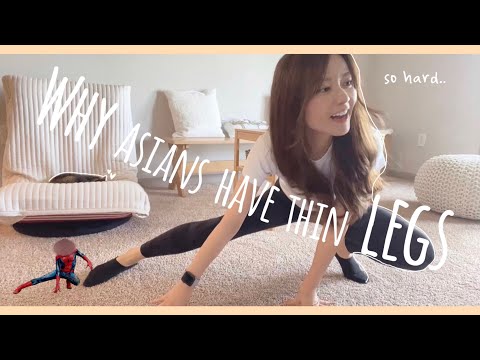 Japanese living in the US | Why Asians have thin legs, Popular leg slimming exercises in Japan