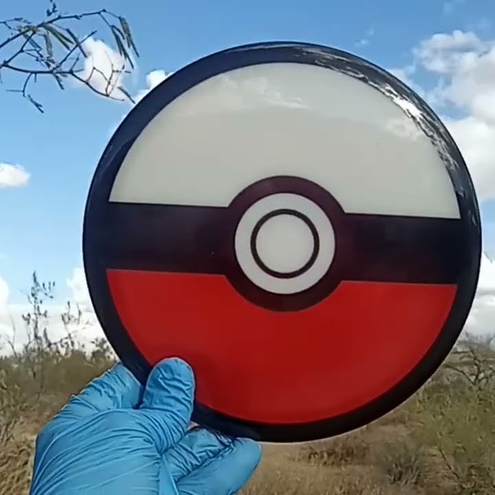 Pokemon Pokeball Disc Golf Design Template - Custom Dyed Discs # ...