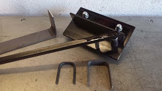 Biegevorrichtung selber bauen - Rundstahl und Flacheisen biegen - Metall Biegegerät, Biegemaschine