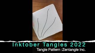 Inktober Tangles 2022 － Day 1 －RAIN
