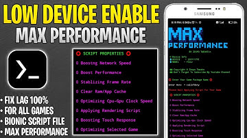 Enable Max Like Performance | Max Frame Rate For All Games No Root