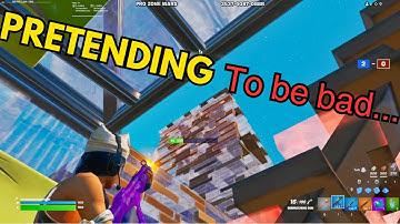 Acting like a bot then DESTROYING people in Zonewars...