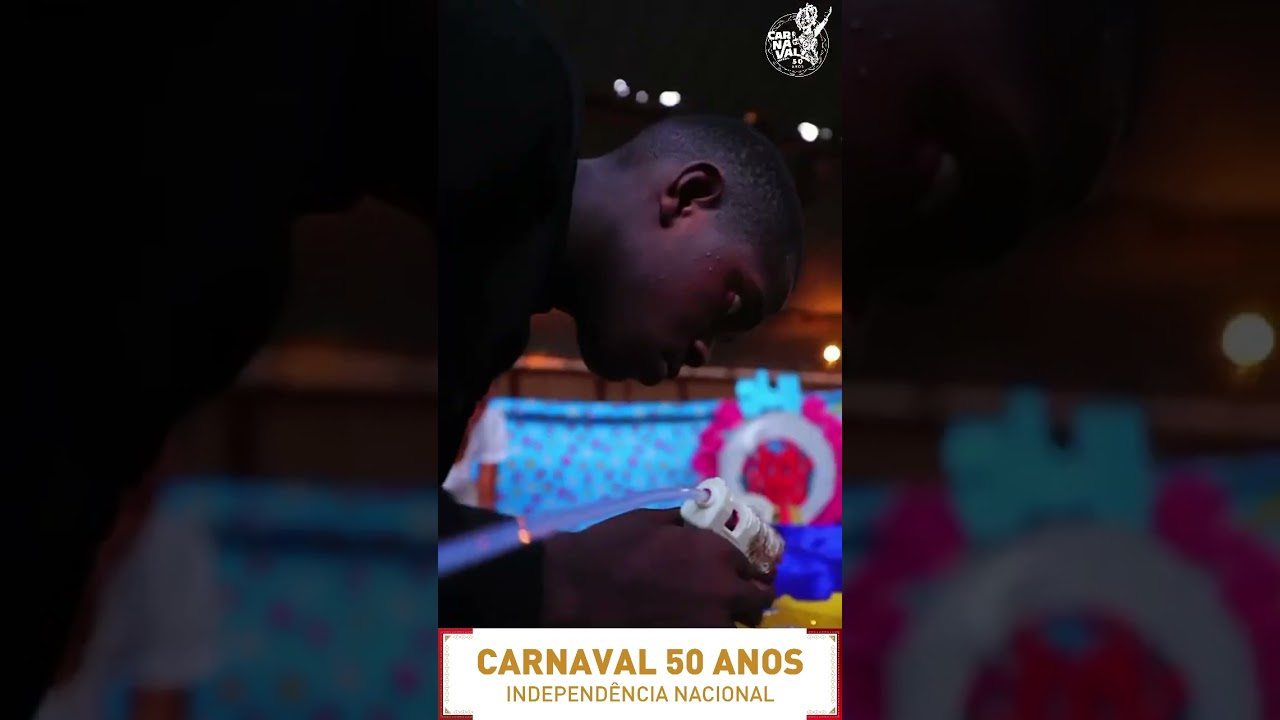 Preparativos para transmissão do Carnaval Especial ANGOLA 50 ANOS DE INDEPENDÊNCIA NACIONAL.