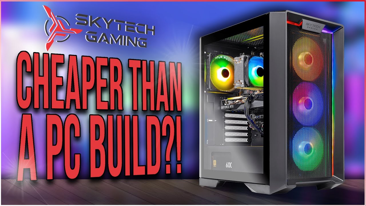 Skytech Gaming Shadow Gaming PC Desktop – Intel Core i5 12400F 2.5 GHz,  NVIDIA RTX 3060 Ti, 1TB NVME SSD, 16GB DDR4 RAM 3200, 600W Gold PSU, 11AC