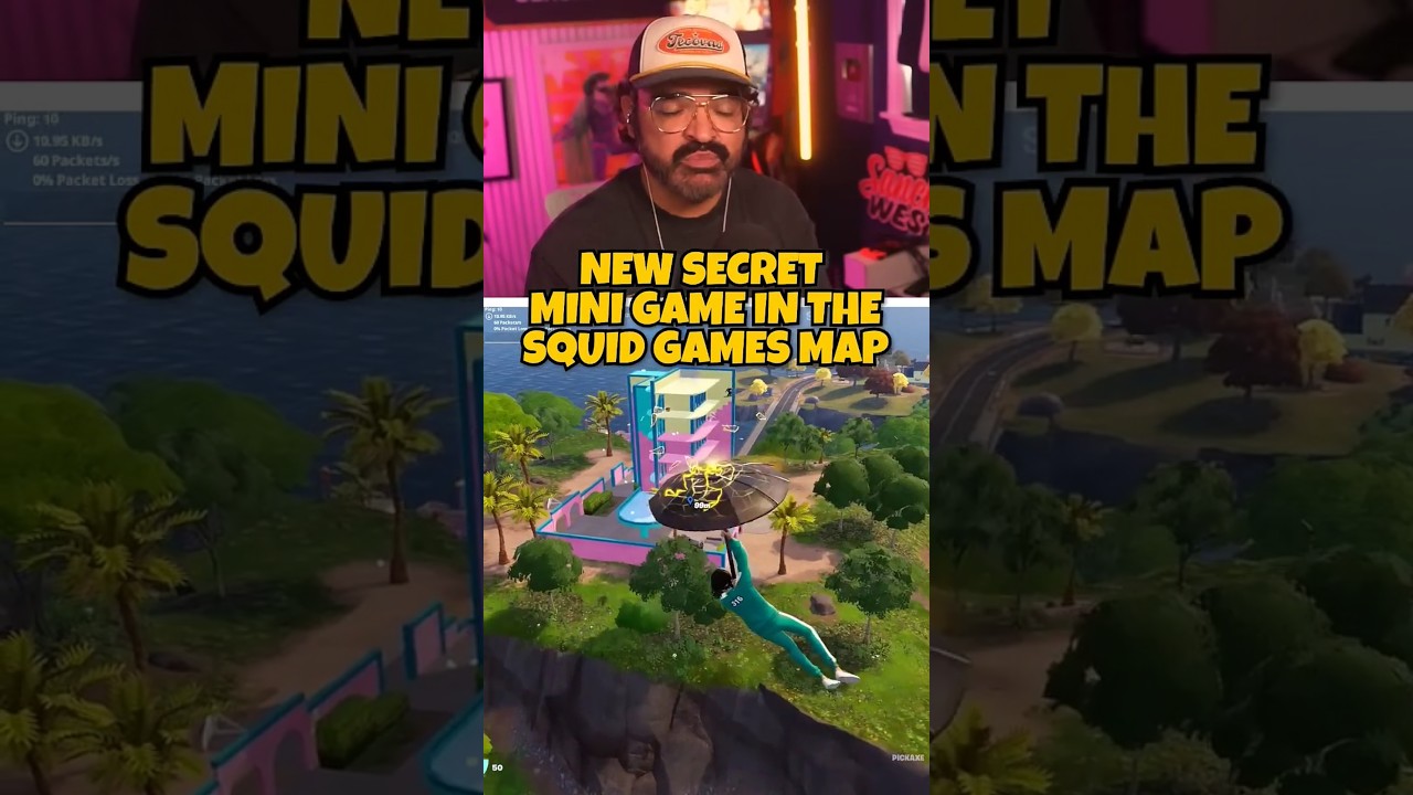 NEW SECRET MINI GAME LOCATED IN THE SQUID GROUNDS FORTNITE RELOAD MAP