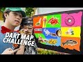 Throwing a Dart at a Map & EATING what it Lands on! | Ranz and Niana