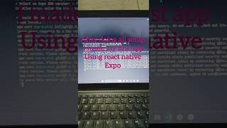 My first app using react native expo #shorts #shortsfeed #viral #appdevelopment #reactnative