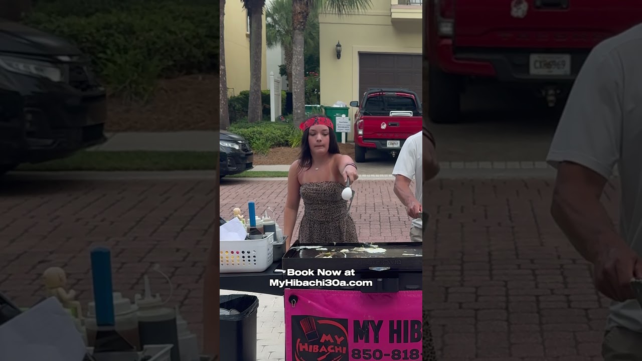 Learning to Flip the Egg – Hibachi Style! 🥚🔥 