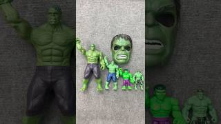 A complete set of Hulk figures in all sizes, from small to large