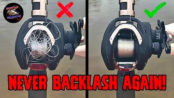 NEVER BACKLASH AGAIN! How to Prevent Backlash in Baitcasters