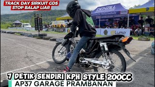 JOS JIS !! 7 Detik Sendiri Kph style jogja 200cc Ap37garage Track Day sirkuit gds