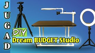 DIY Studio Setup | Diy Table Tripod & Ring Light at home 🔥🎀 Studio Makeover 🎀 #diy #organisation