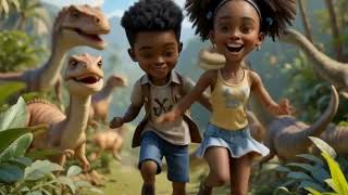 Camren & Briannas Dinosaur Dance Fun Kids Animated Songs About Dinosaurs & Dancing