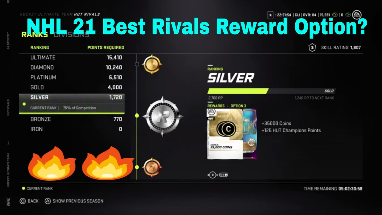 NHL 21 Best Hut Rival Rewards Option?