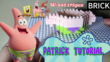 "Building Patrick Star with Mini Bricks W-045 – Full Tutorial for Beginners!"