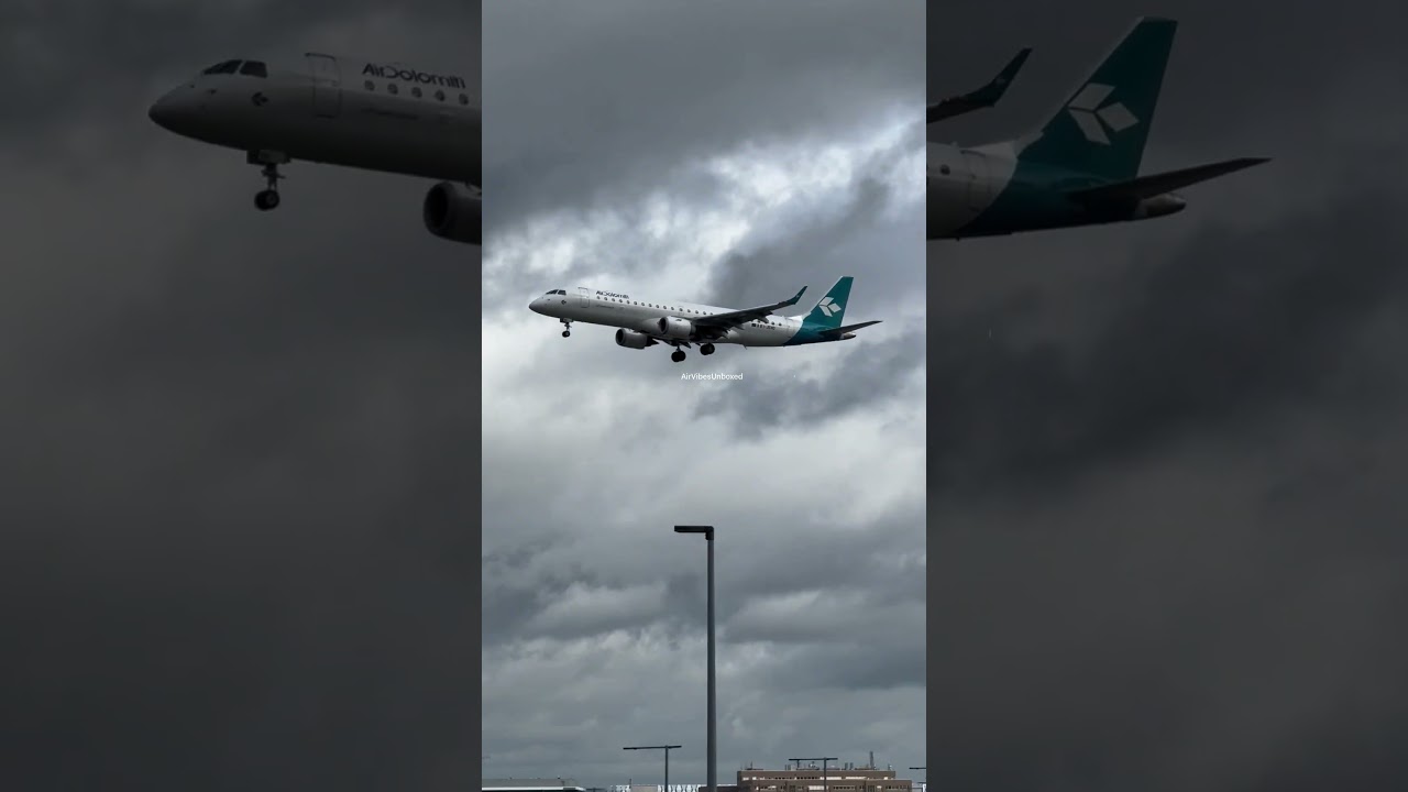 Embraer E190LR: Air Dolomiti's Stunning Arrival at Frankfurt Airport 