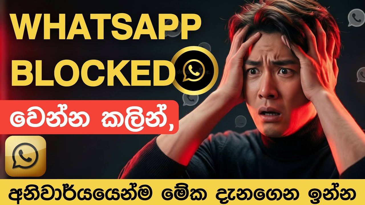 WhatsApp Block වෙන්න කලින් මේක කරගන්න! (WhatsApp Account Unblock & Unban Guide )