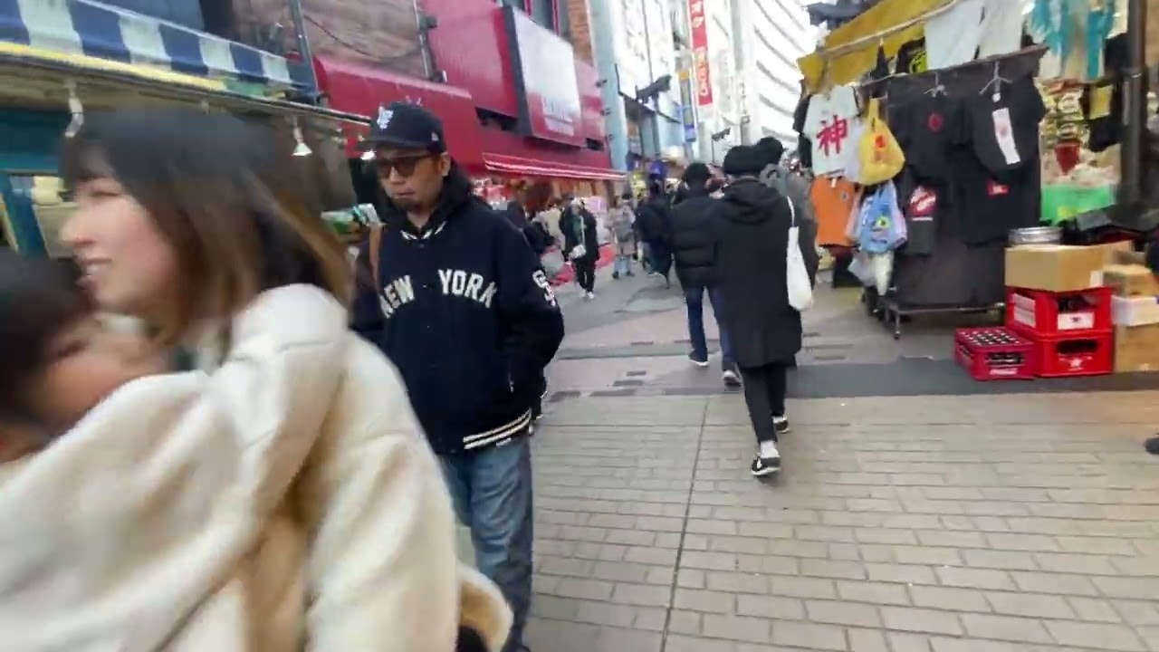 Let’s go for a walk! Ueno Ameyoko Shopping District, Tokyo , Japan. 