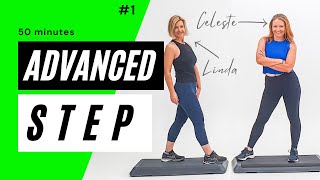Step Aerobics Workout ❤️ Advanced #1 (50 mins) ❤️ Crazy Hectic Fun