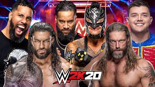 EDGE & THE MYSTERIOS vs ROMAN REIGNS & THE USOS | WWE 2K20