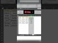 Insert Row and Column in Excel Shortrick #shorttrick #exceltutorial #microsoftexcel #excel