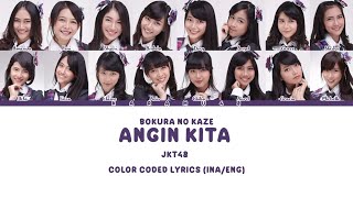 JKT48 -Angin kita Bokura no kaze (GEN3) Color Coded Lyrics (Ina/Eng)