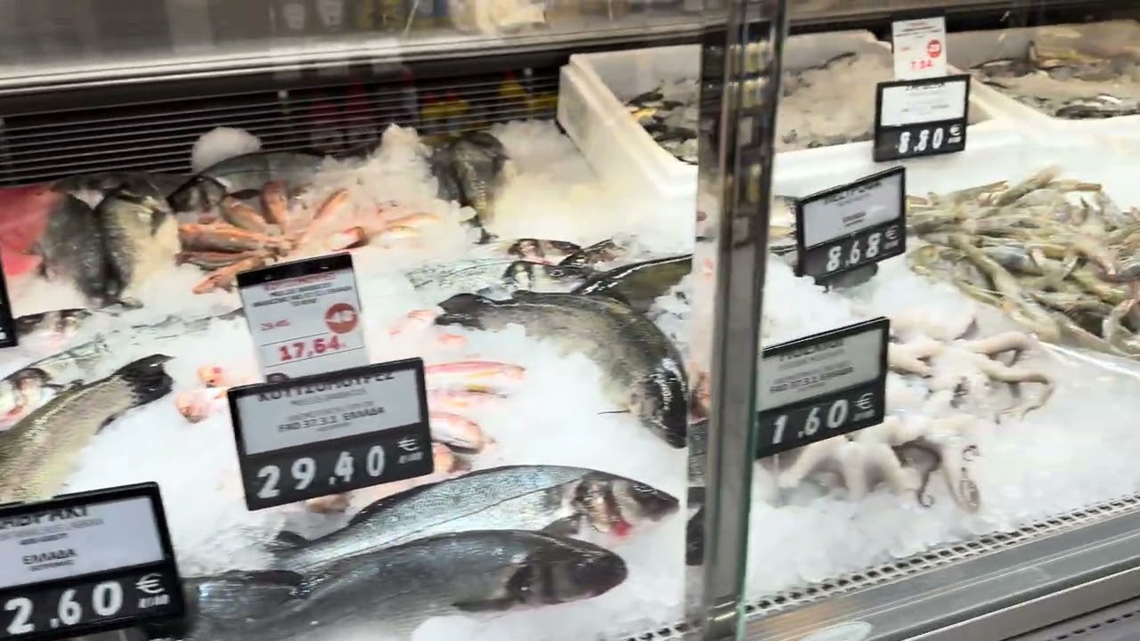 Fresh fish in Greece