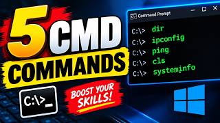 “5 CMD Commands Every Computer Technician Should Know 💻”