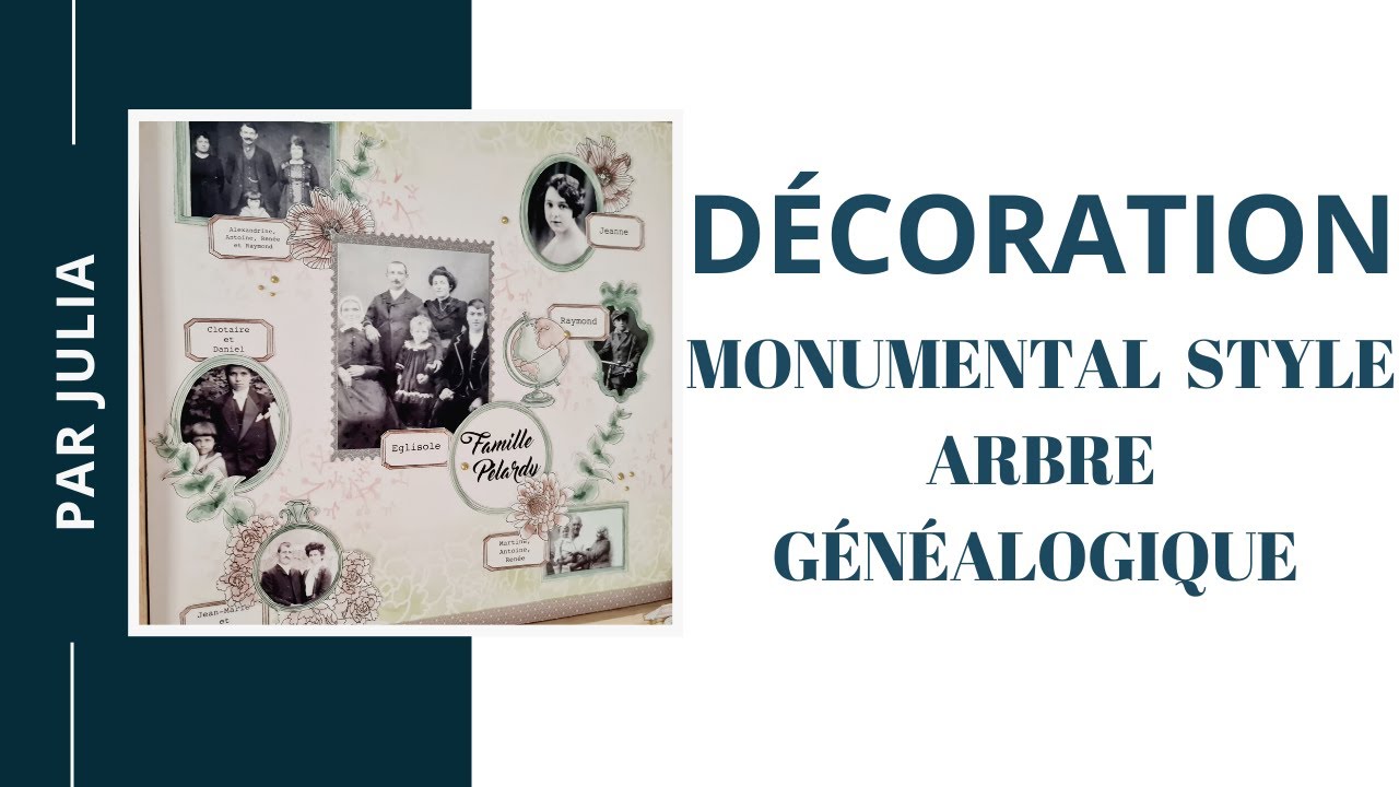 Juliascrap - Monumental style arbre généalogique