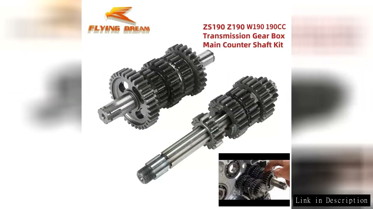 Mototcycle ZS190 Z190 W190 Transmission Gear Box Main Counter Shaft Kit For Original ZongShen 190cc