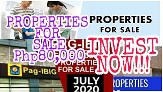 PROPERTIES FOR SALE PHP 80,000 UP!! | Invest Now!