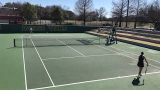 Audrey Boch Collins gets singles win over Texas Tech in a 3 set match