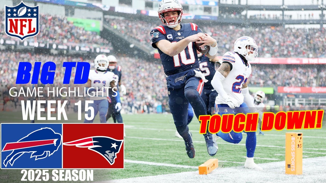New England Patriots vs Buffalo Bills WEEK 15 | GAME Highlights | NFL Season 2025