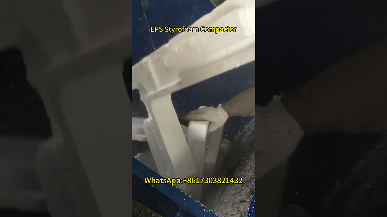 Turn Bulky EPS Foam into Compact Blocks with Our Styrofoam Compactor