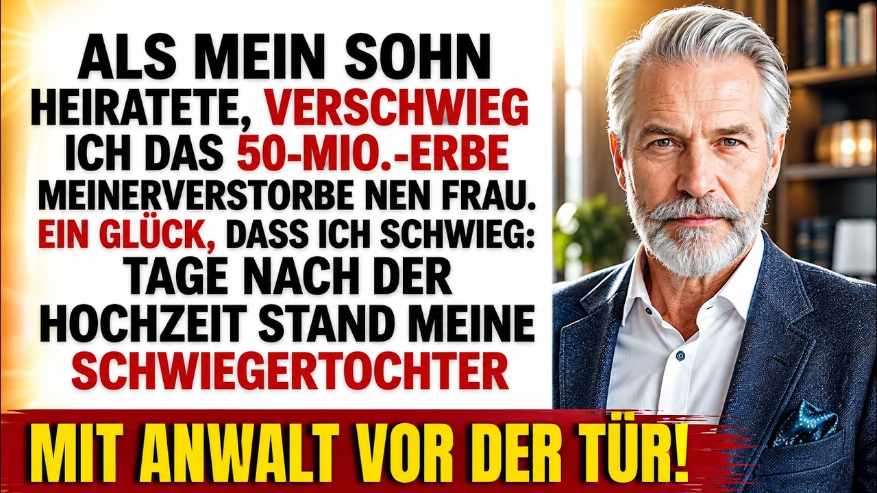 Vier Tage nachdem ich die komplette Hochzeit meines Sohnes bezahlt hatte, stand seine frisch angetraute Frau mit einem Anwalt vor meiner Tür und forderte, dass ich das Erbe meiner verstorbenen...