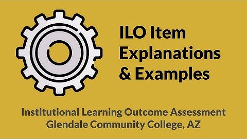 ILO Item Explanations & Examples