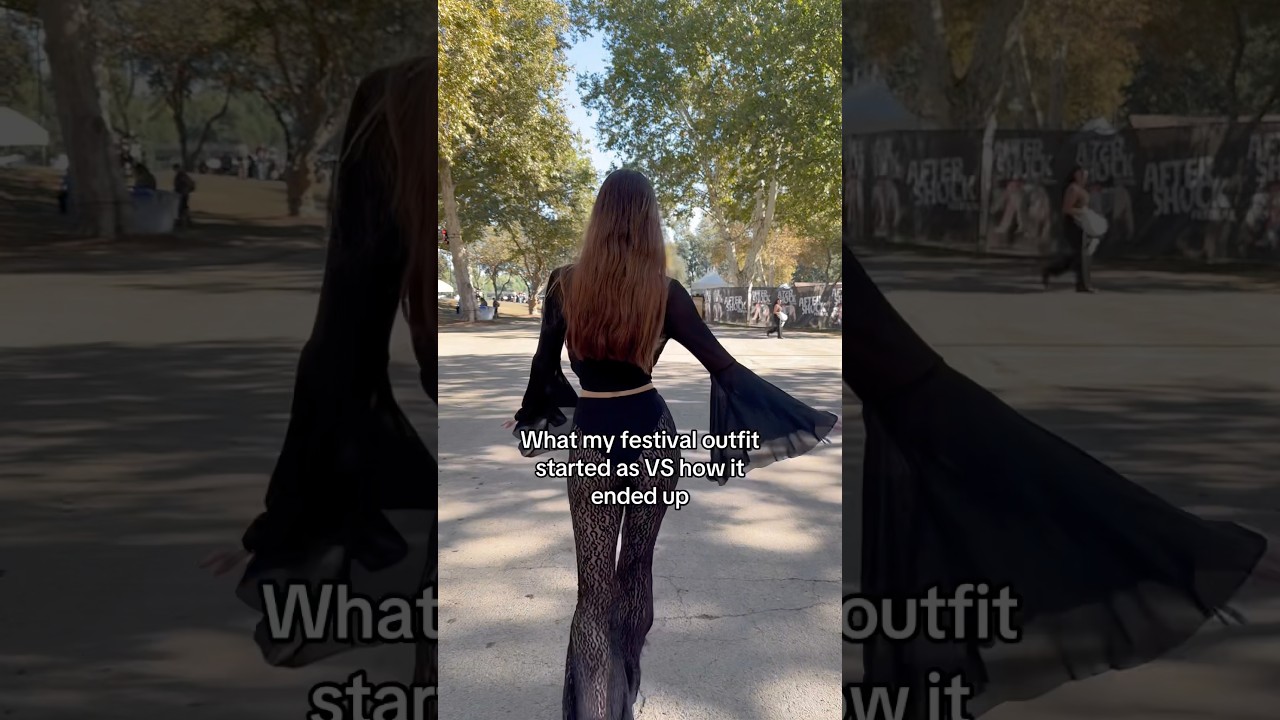 My festival outfit before and after 😂 